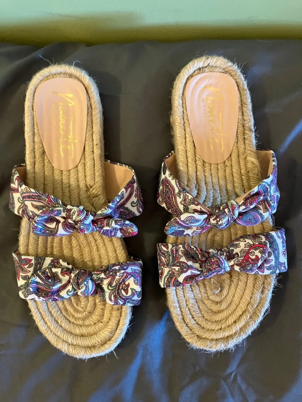 Nanette Lepore Lily Bow Espadrille Sandals (US WOMENS 8)